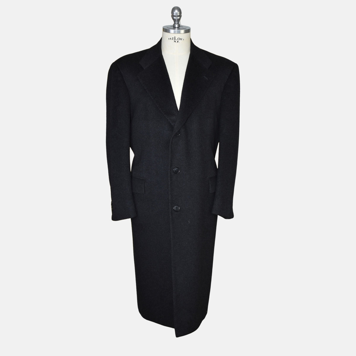 Anthracite Melange Cashmere Coat (EU 52)