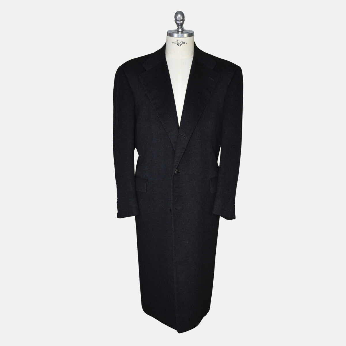 Anthracite Melange Cashmere Coat (EU 52)
