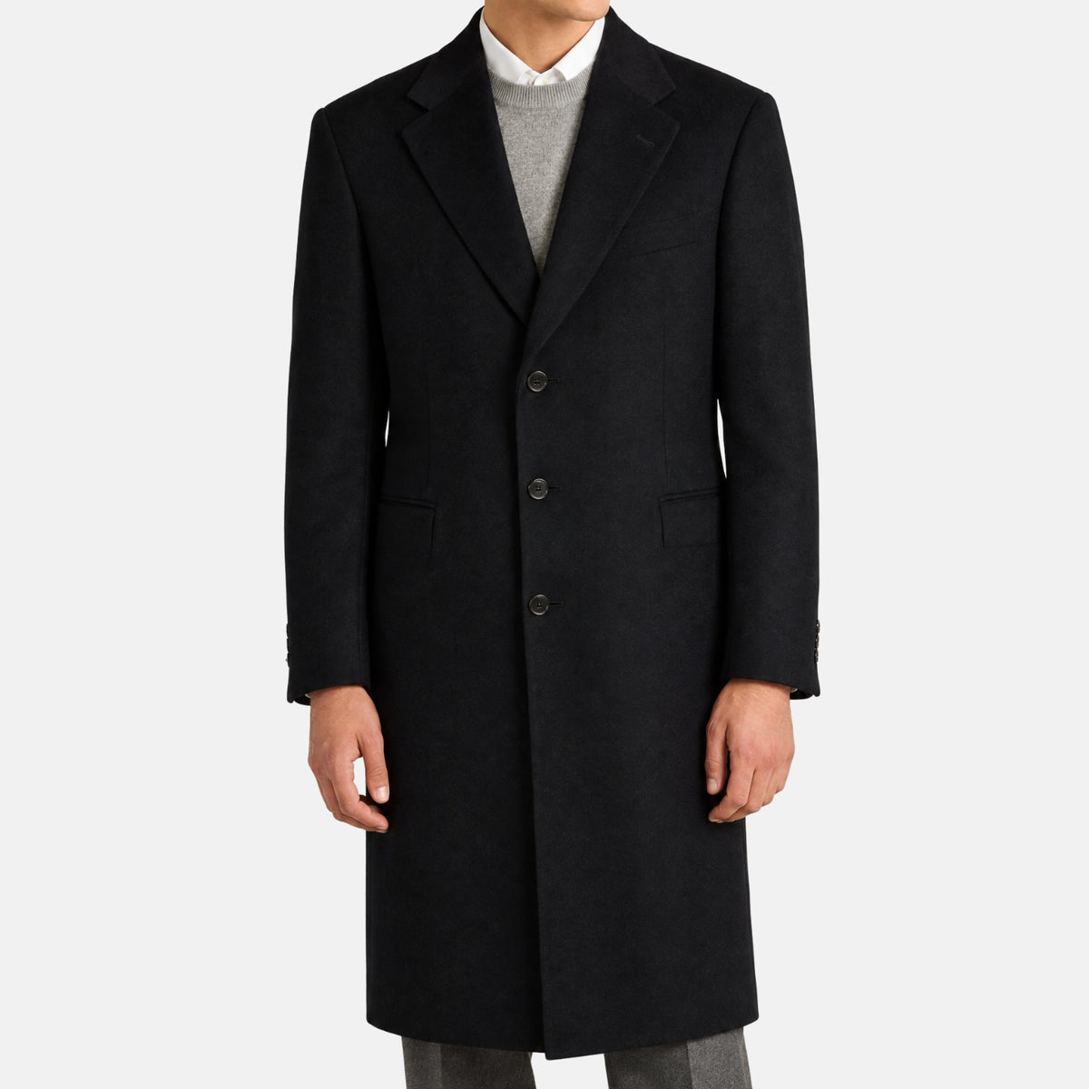 Black Cashmere Coat (EU 52)