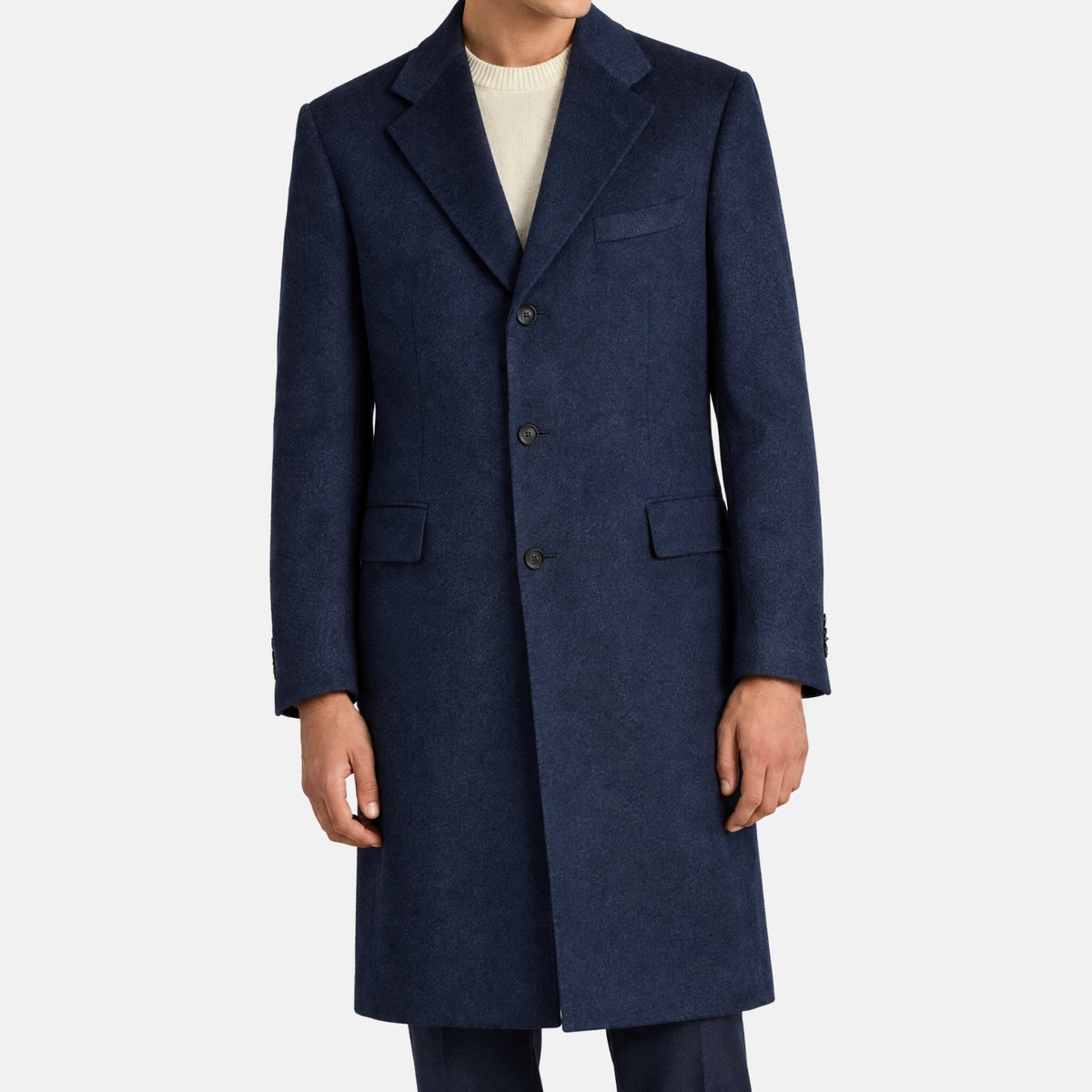 Navy Guanaco Coat (EU 52)