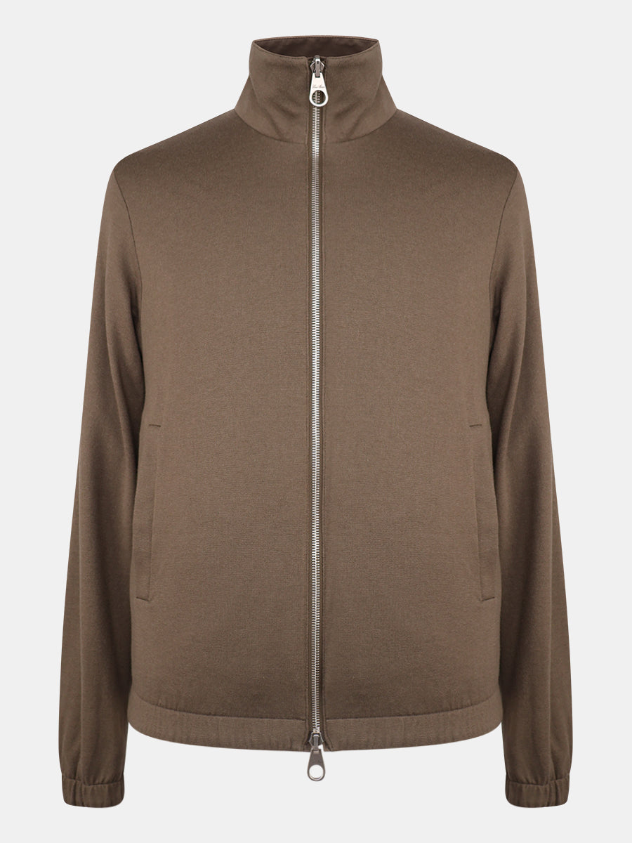 Acorn Brown Cashmere Bomber