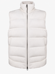 White Cashmere Down Gilet