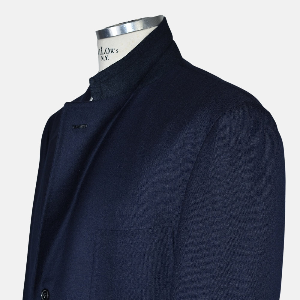 Navy Blue Cashmere Blazer