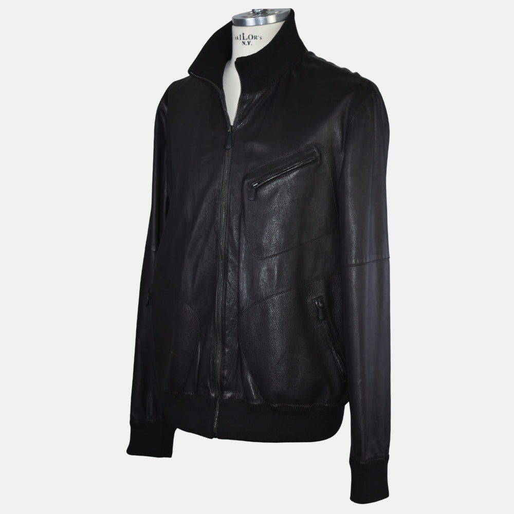Brown Leather Jacket 56