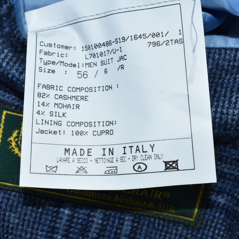 Ing Loro Piana Blue Checked Blazer Cashmere