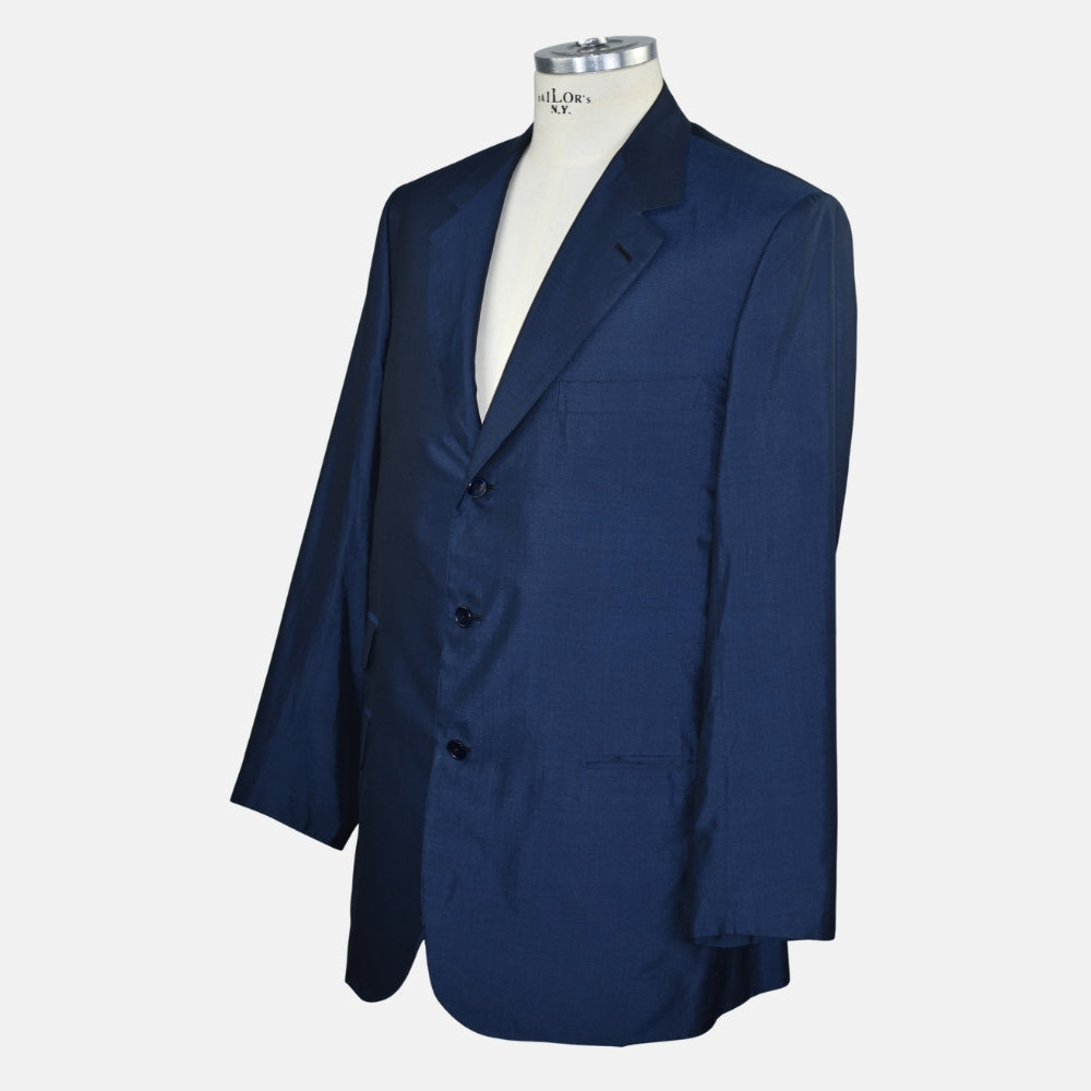 Blue Brioni Silk Blazer