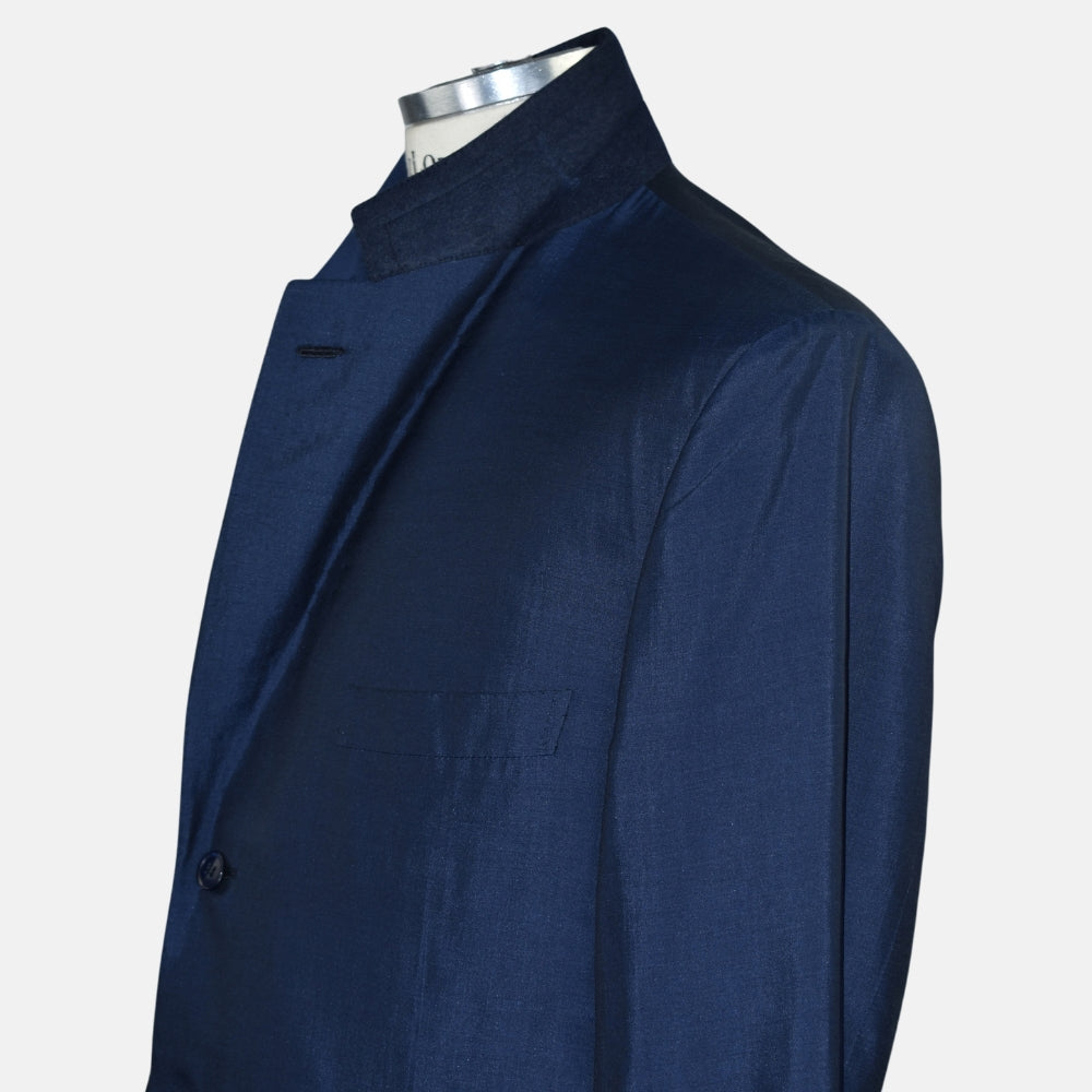 Blue Brioni Silk Blazer
