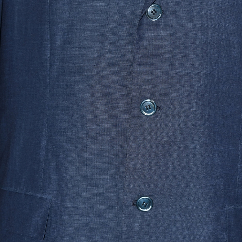 Blue Wool / Linen / Silk Blazer