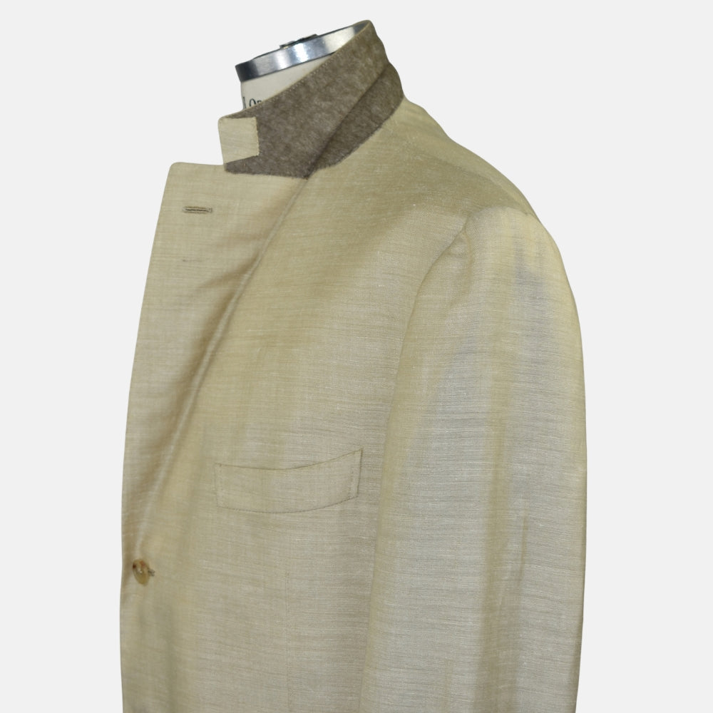 Beige Cashmere/Linen/Silk Blazer