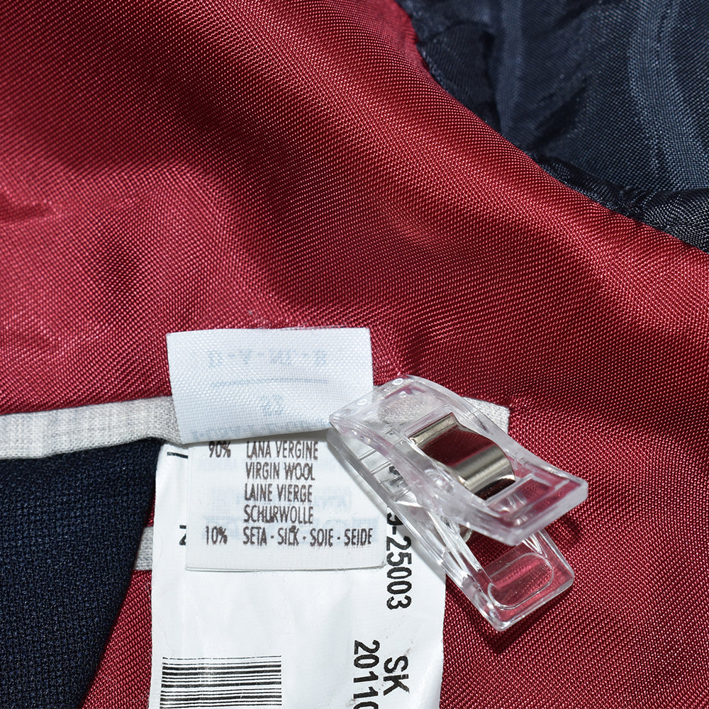 Navy Blue Suit Virgin Wool 52