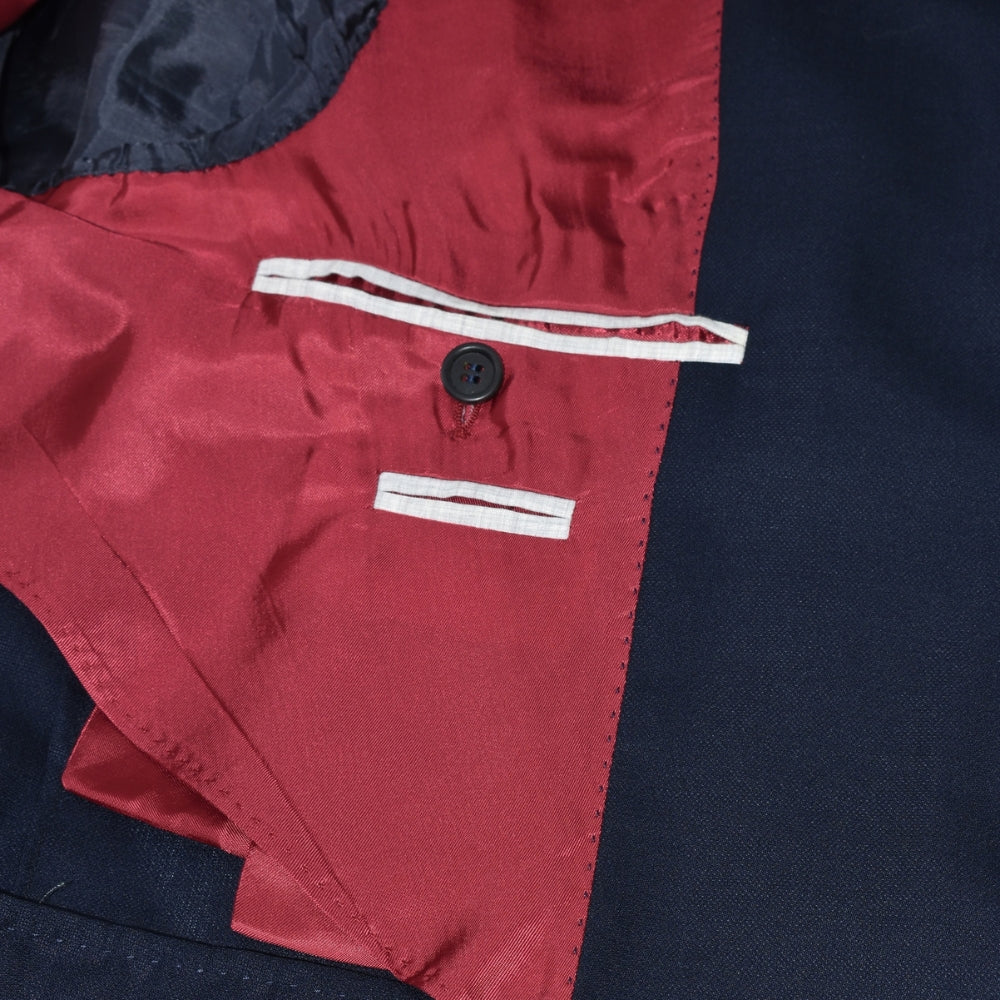 Navy Blue Suit Virgin Wool 52