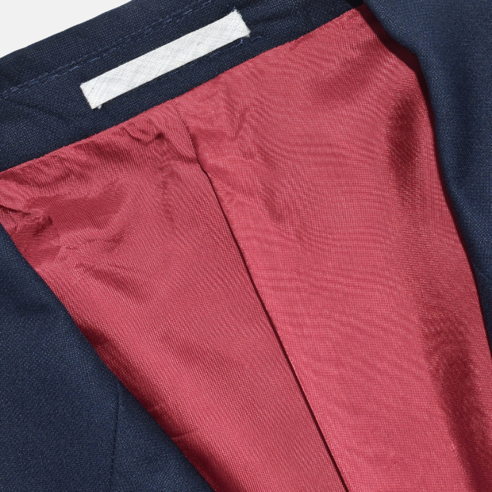 Navy Blue Suit Virgin Wool 52
