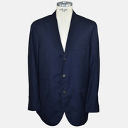 Navy Blue Suit Virgin Wool 52