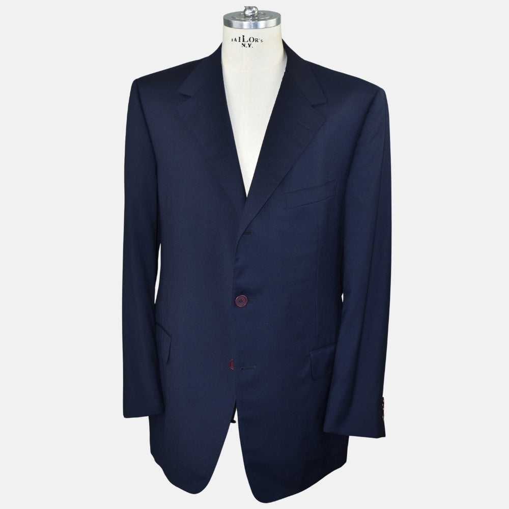 Navy Blue Suit Wool/Cashmere