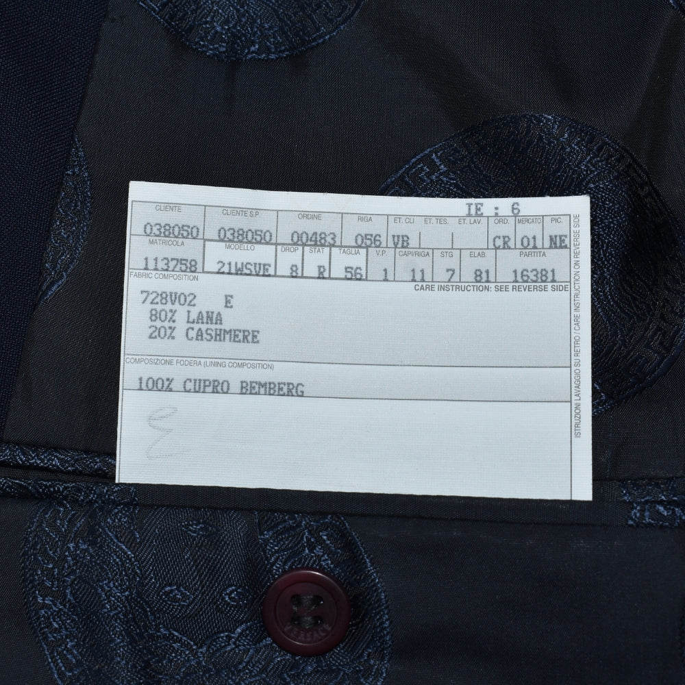 Navy Blue Suit Wool/Cashmere