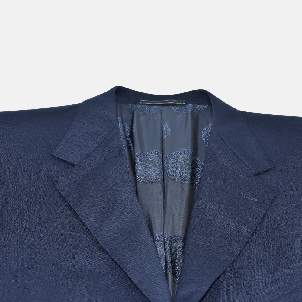 Navy Blue Suit Wool/Cashmere