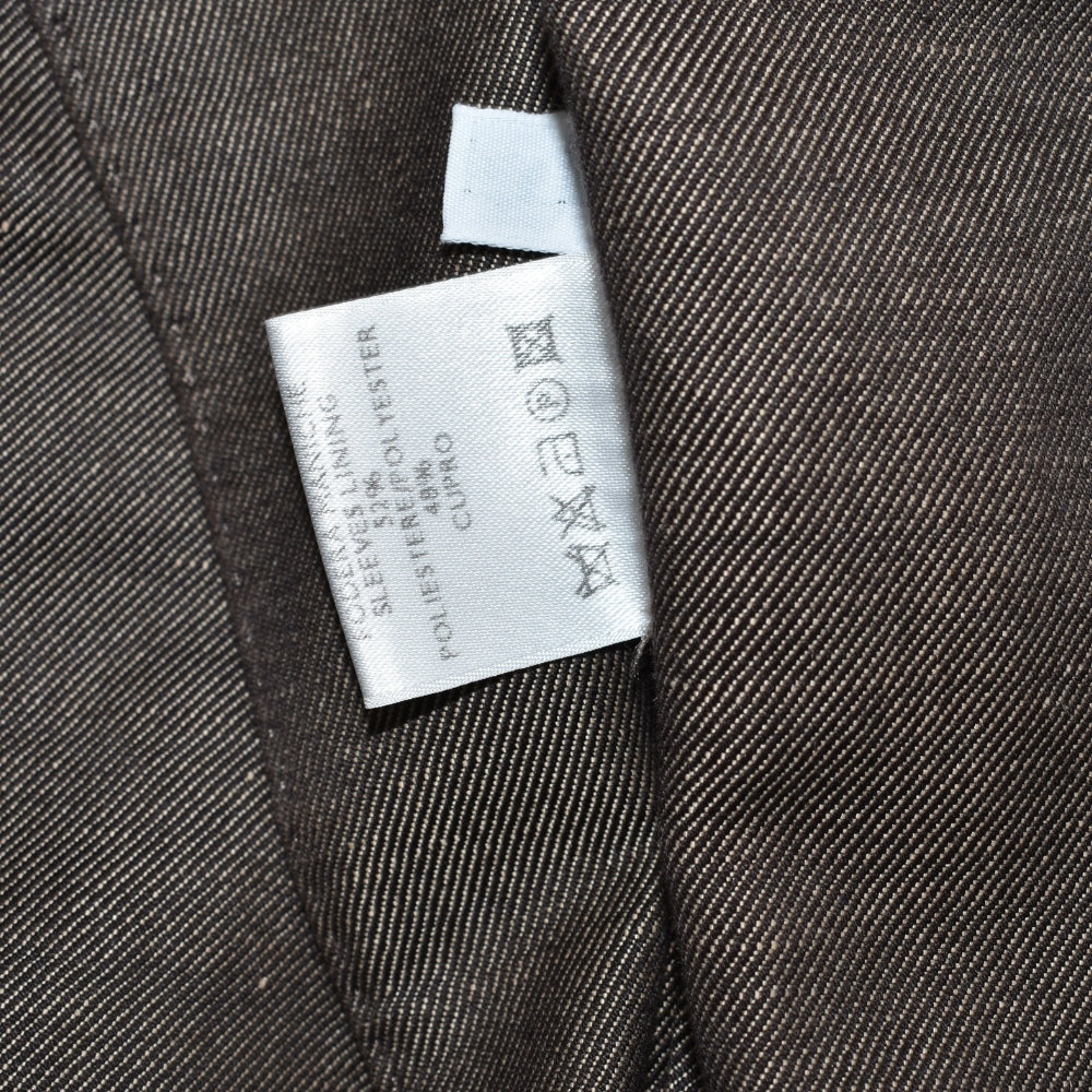 Brown Blazer Linen Cotton