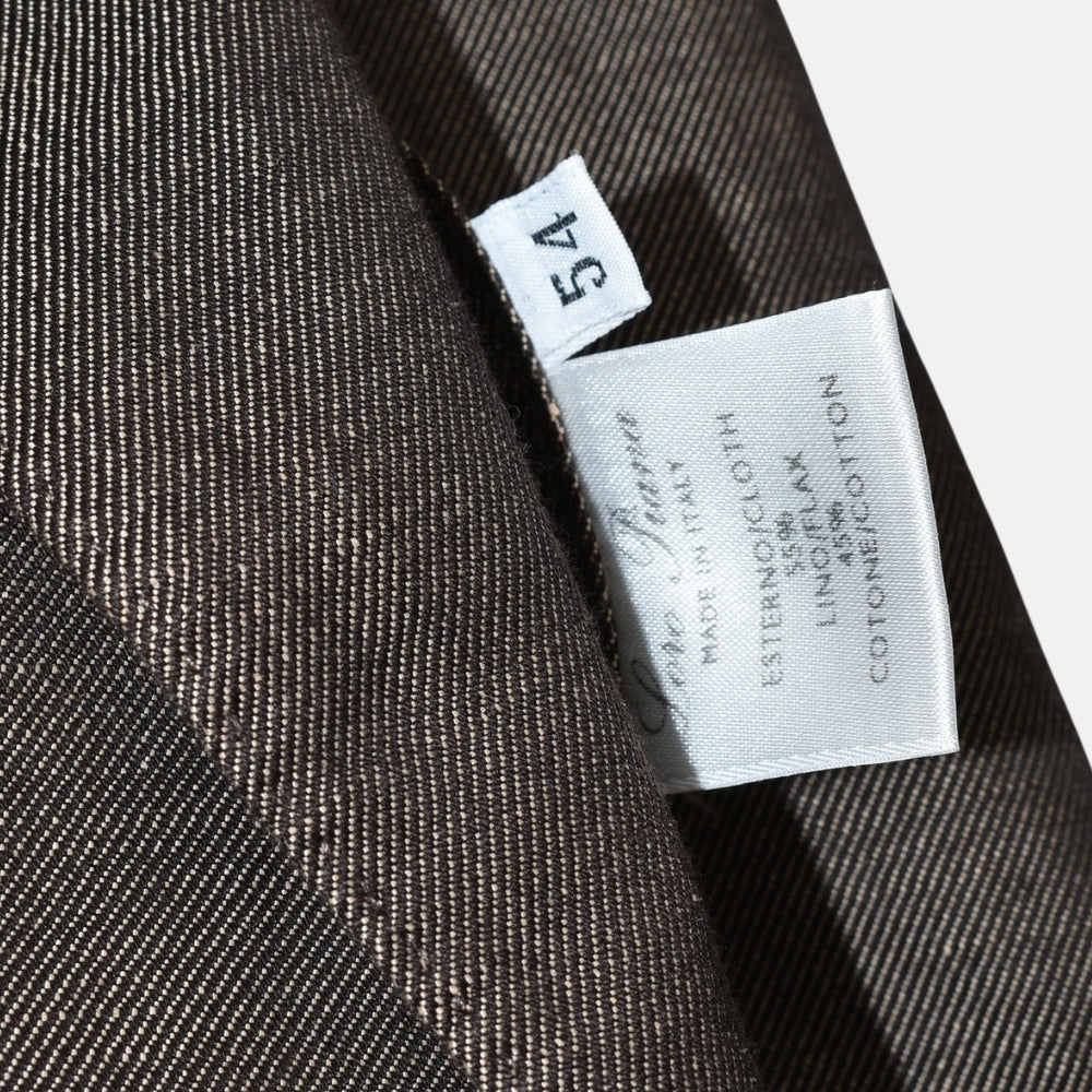 Brown Blazer Linen Cotton