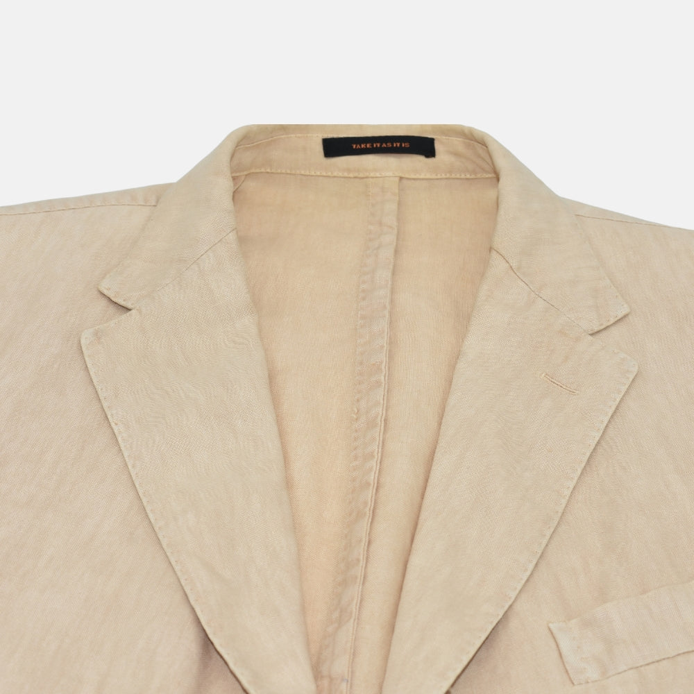 Beige Linen Blazer