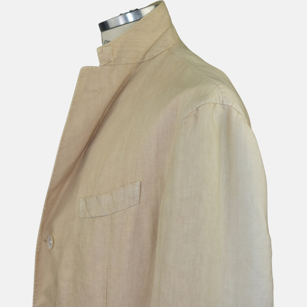 Beige Linen Blazer