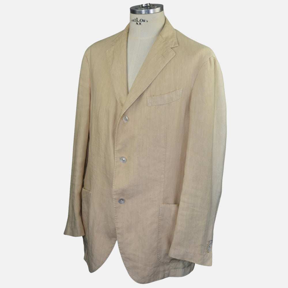 Beige Linen Blazer