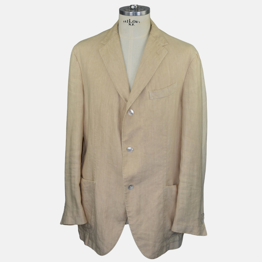 Beige Linen Blazer