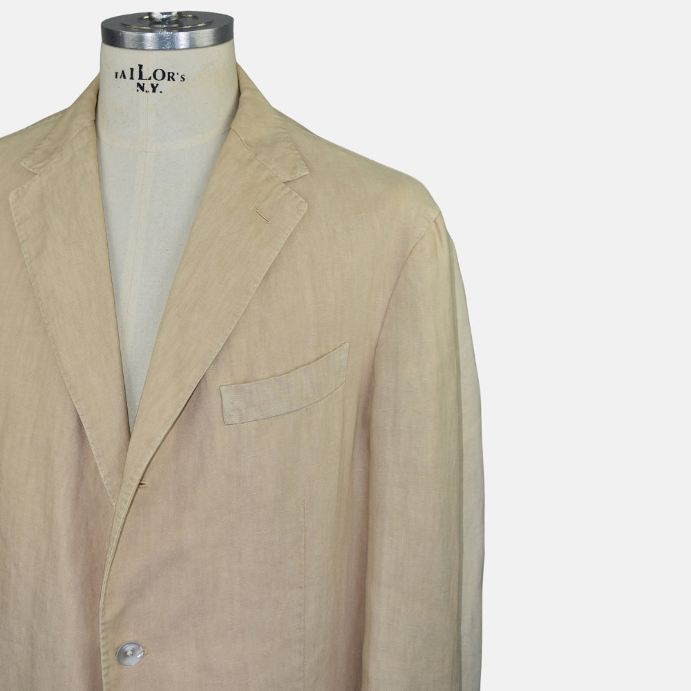 Beige Linen Blazer