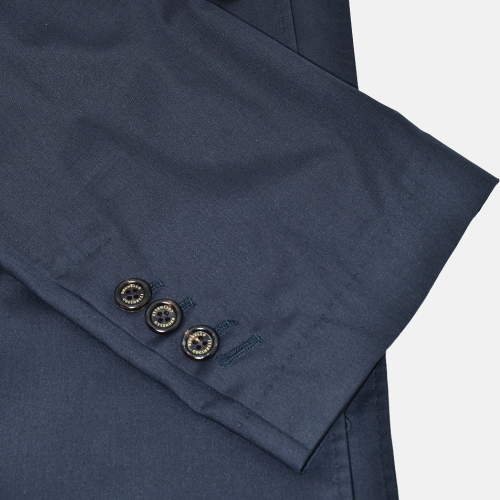 Navy Light Coat Virgin Wool / Silk