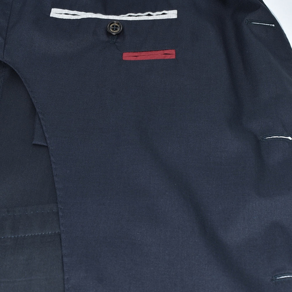 Navy Light Coat Virgin Wool / Silk