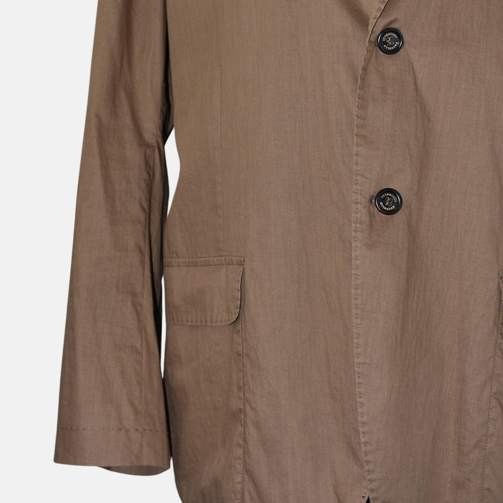 Brown Cotton Blazer