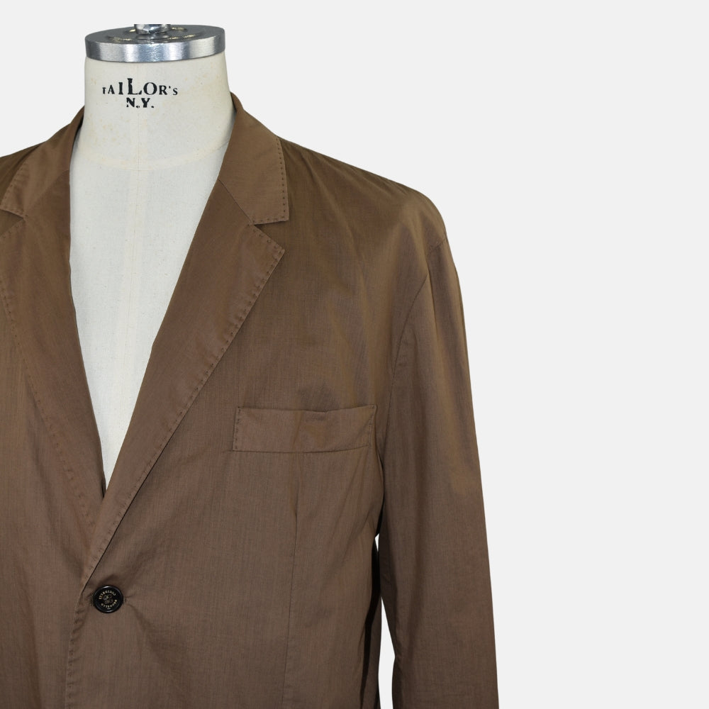 Brown Cotton Blazer