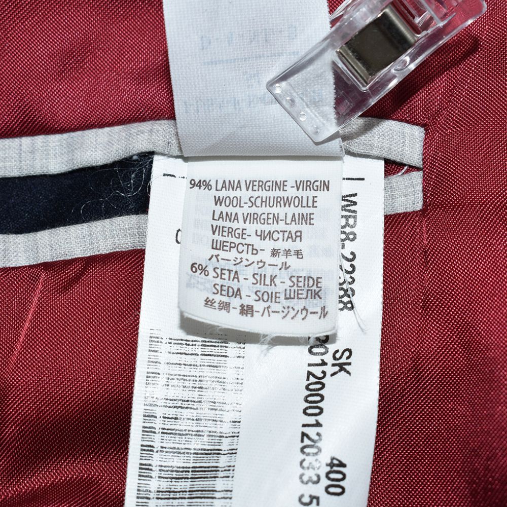 Navy Cashmere Suit Virgin Wool/Silk