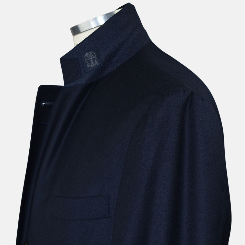 Navy Cashmere Suit Virgin Wool/Silk