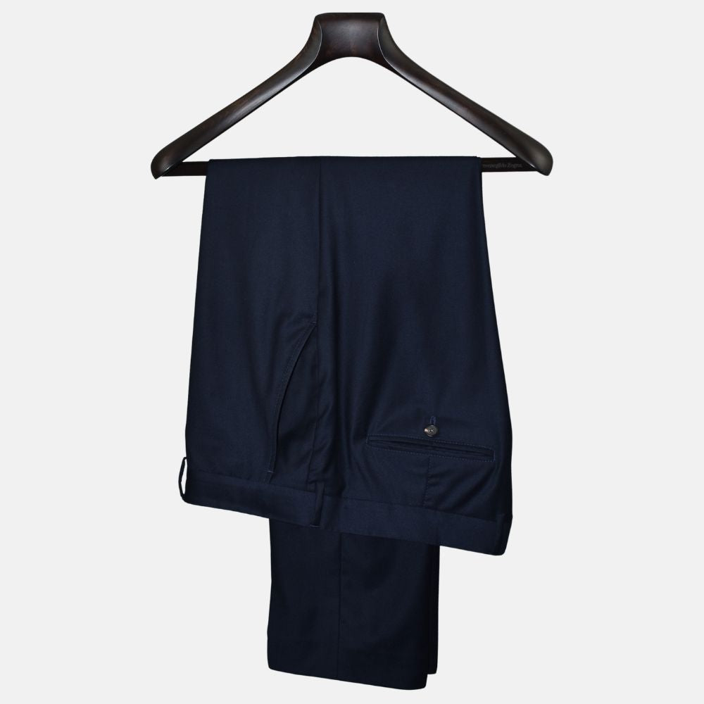 Navy Cashmere Suit Virgin Wool/Silk