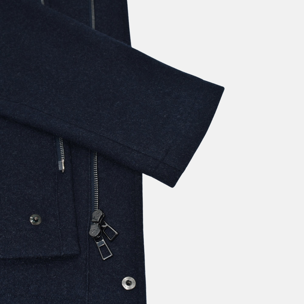 Navy Cashmere "Winter Voyager" Jacket