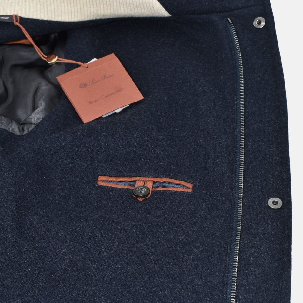 Navy Cashmere "Winter Voyager" Jacket