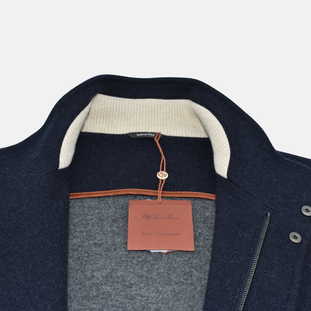 Navy Cashmere "Winter Voyager" Jacket