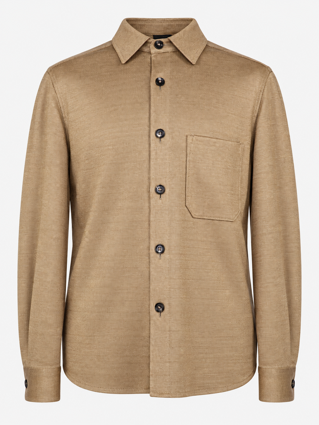 Linen Deconstructed Overshirt Jacket