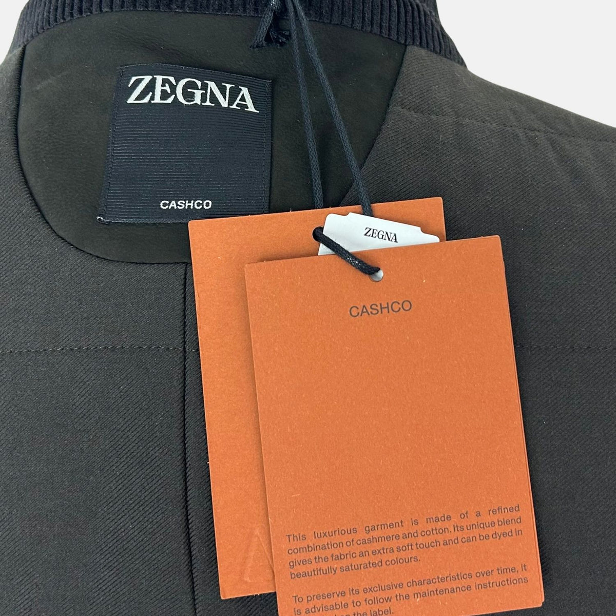 Zegna Il Conte Cashco Jacket Brown-Anthracite (EU 54)