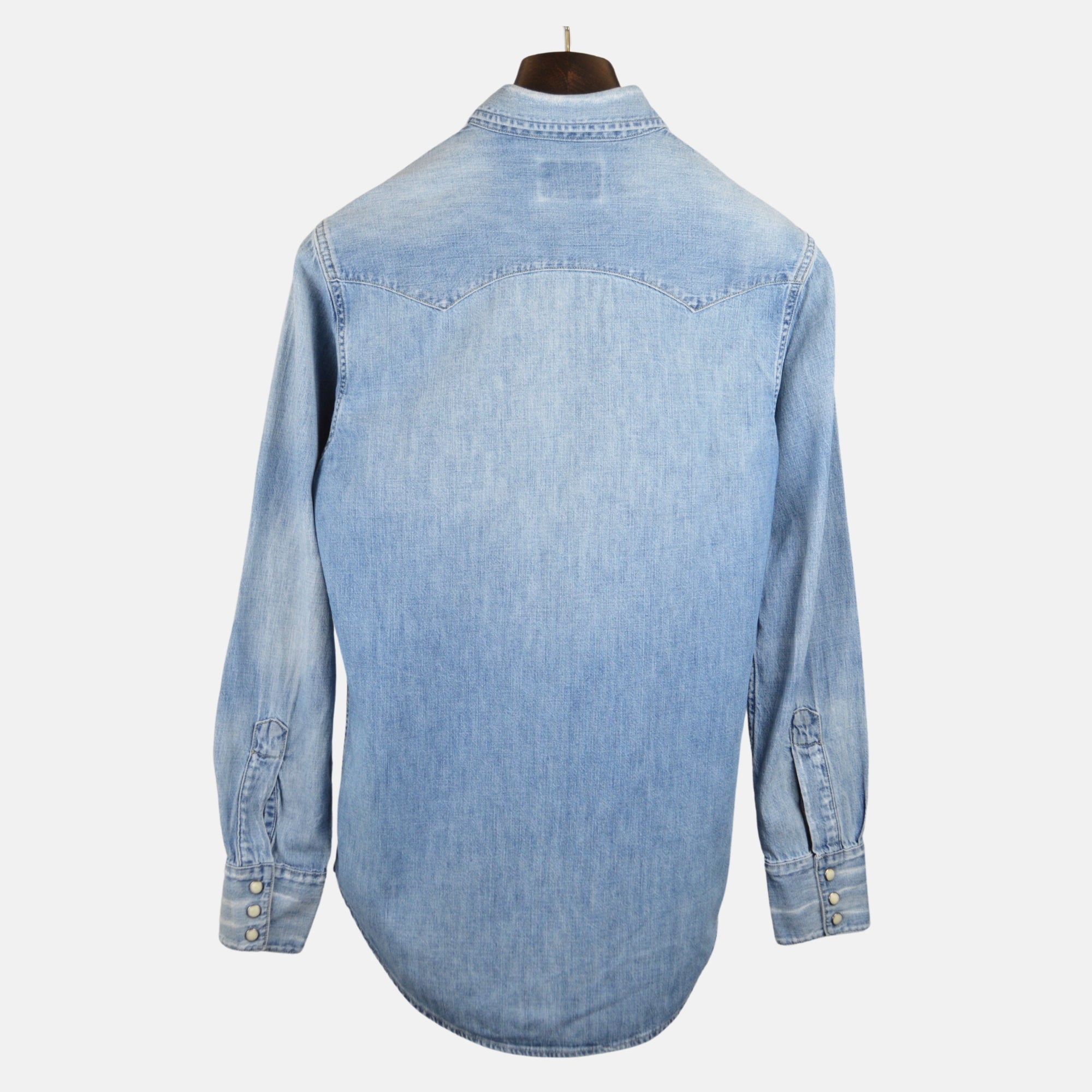 Blue Denim Shirt made of Cotton (S)