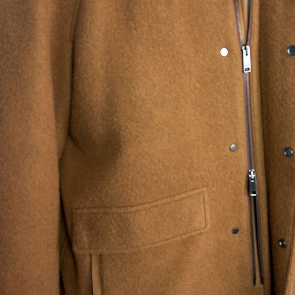 Brown Down Jacket made of Cashmere (EU 48)