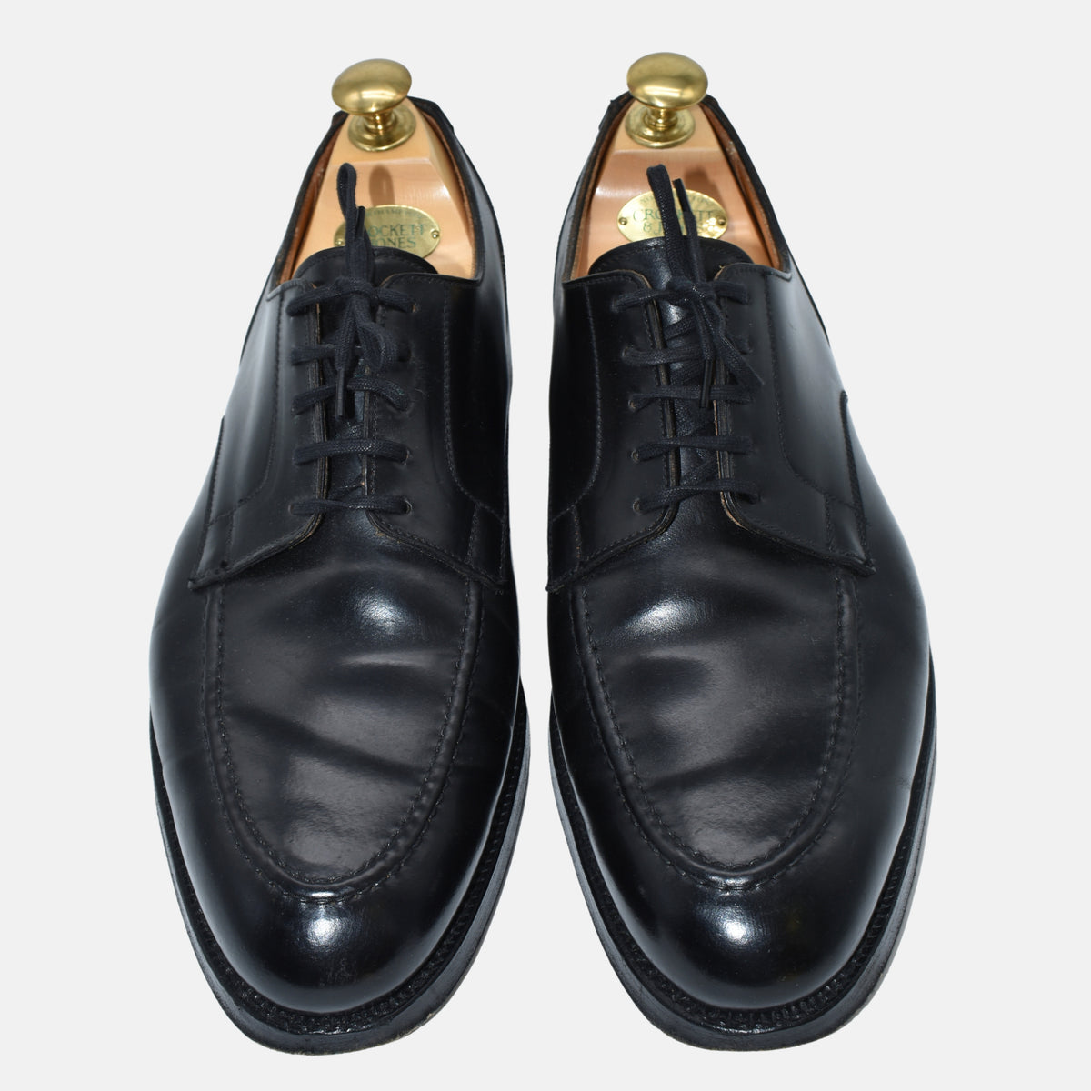 Schwarze Cordovan Lederschuhe (EU 42)