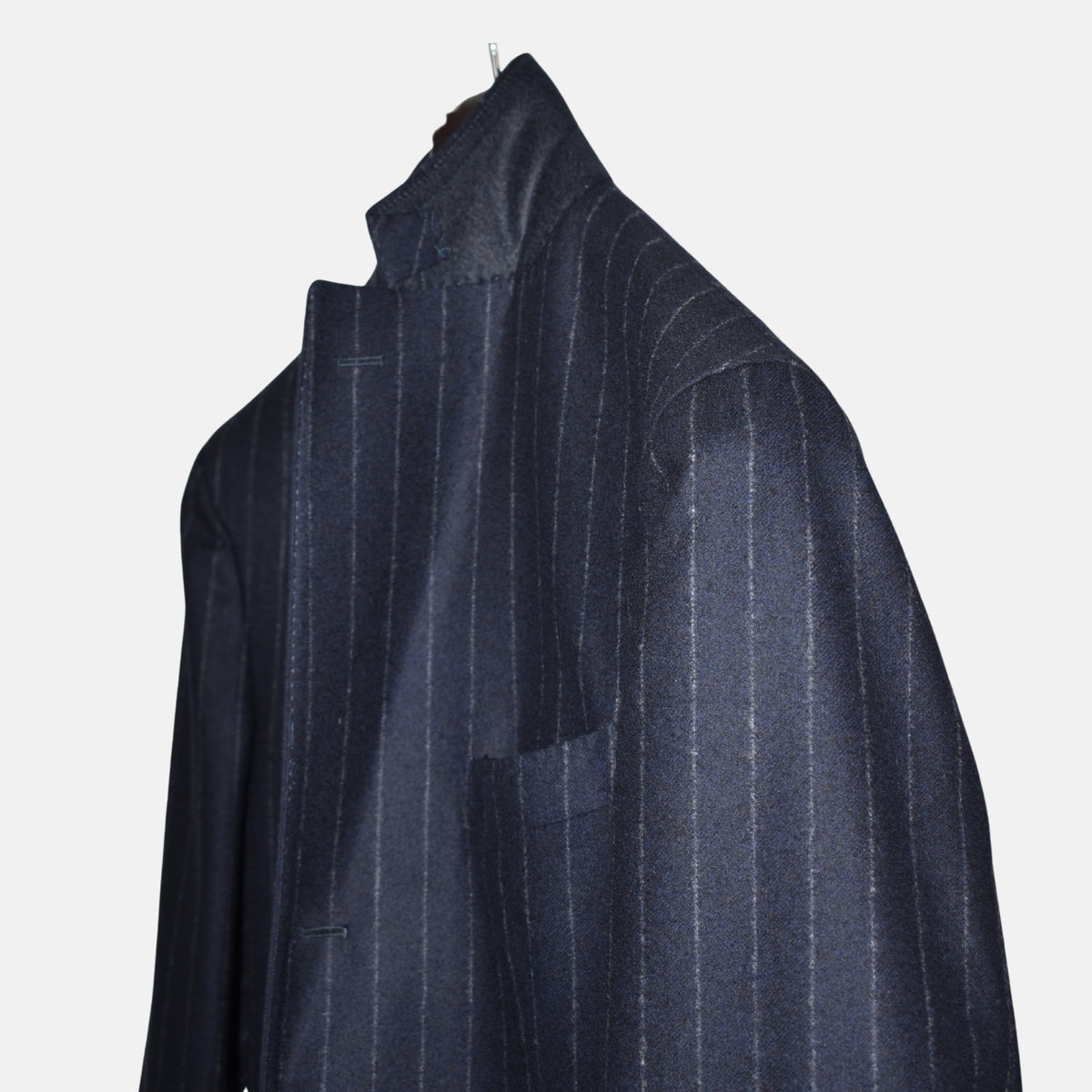 Navy Chalkstripe Suit made of Wool (EU 50)