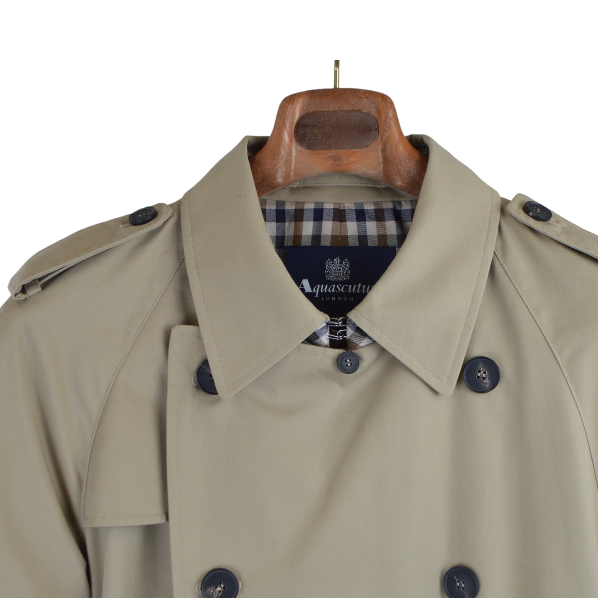 Beiger Trenchcoat aus Polyester/Baumwolle (EU 48)