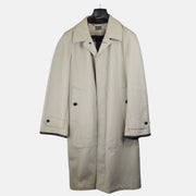 Beige Twill Cotton Coat (M)