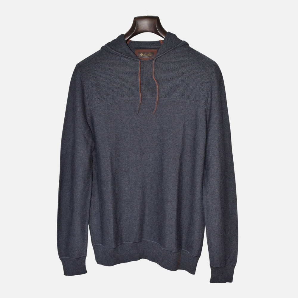Grey Hoodie made of Virgin Wool (M)