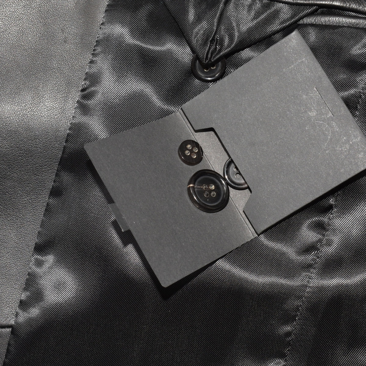 Black Leather Blazer (S)