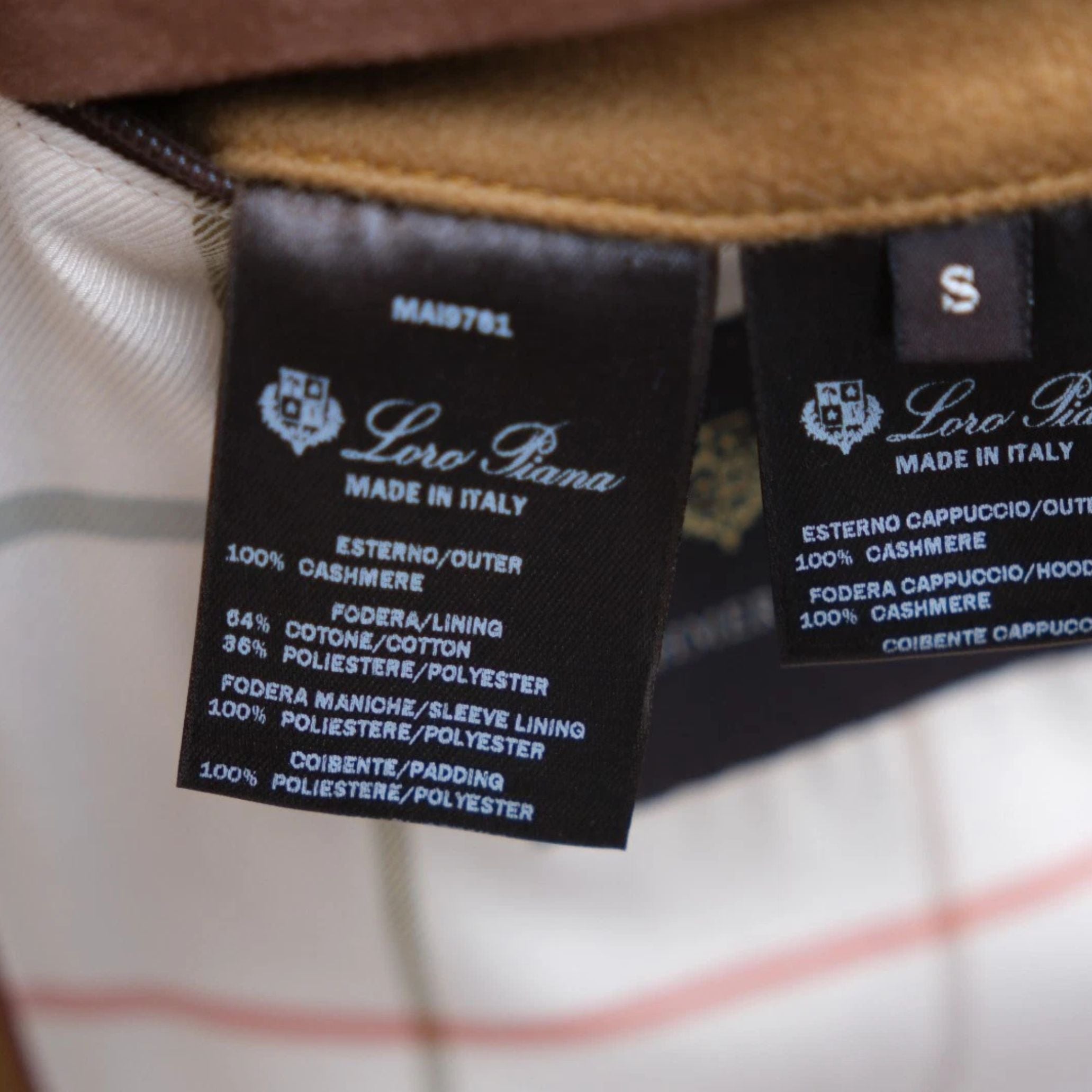 Camel Cashmere Parka (S)