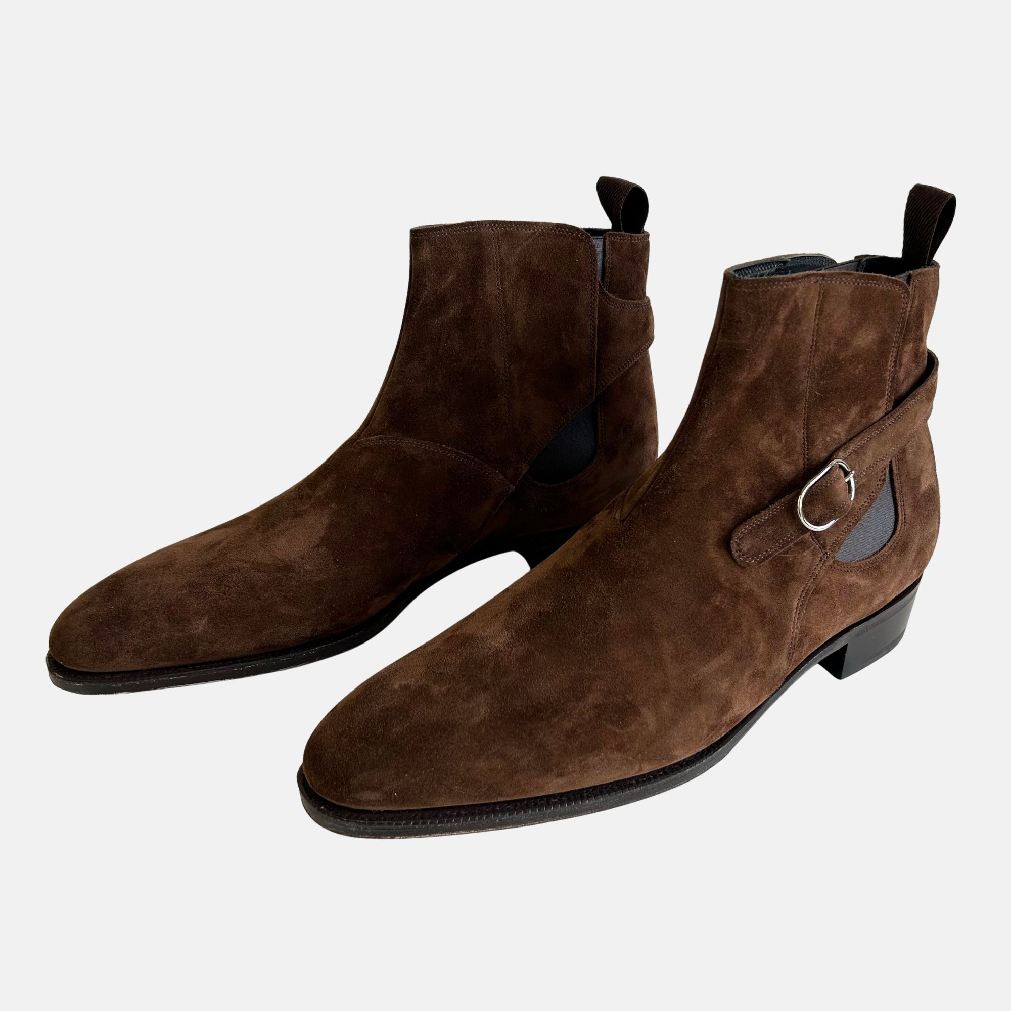 Brown Ankle Boots made of Suede (EU 44)