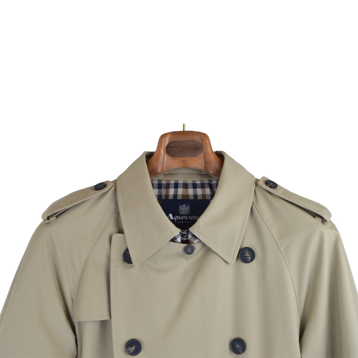 Beiger Trenchcoat aus Polyester/Baumwolle (EU 48)